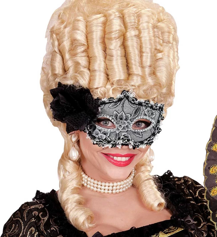 Αποκριάτικη Μάσκα με Μαύρο Τριαντάφυλλο 315116 (Preview 5)