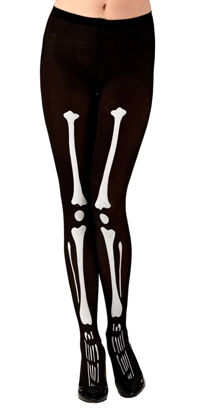 Αποκριάτικο Καλσόν Σκελετού 40 DEN 311888  (Preview 2)