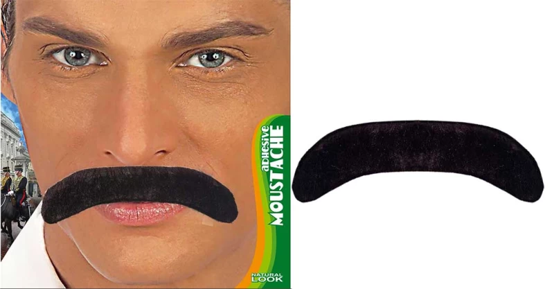 Αποκριάτικο Μουστάκι Gentleman Μαύρο 312060  (Preview 1)