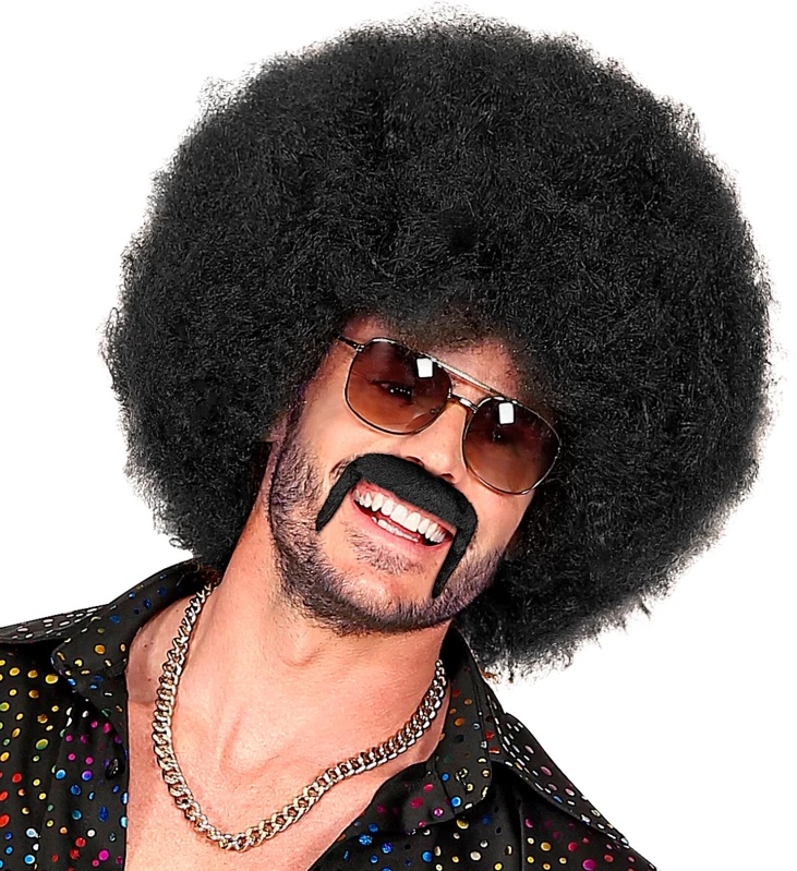 Αποκριάτικο Αξεσουάρ Μουστάκι Μαύρο 70's 312058 Deluxe (Preview 3)