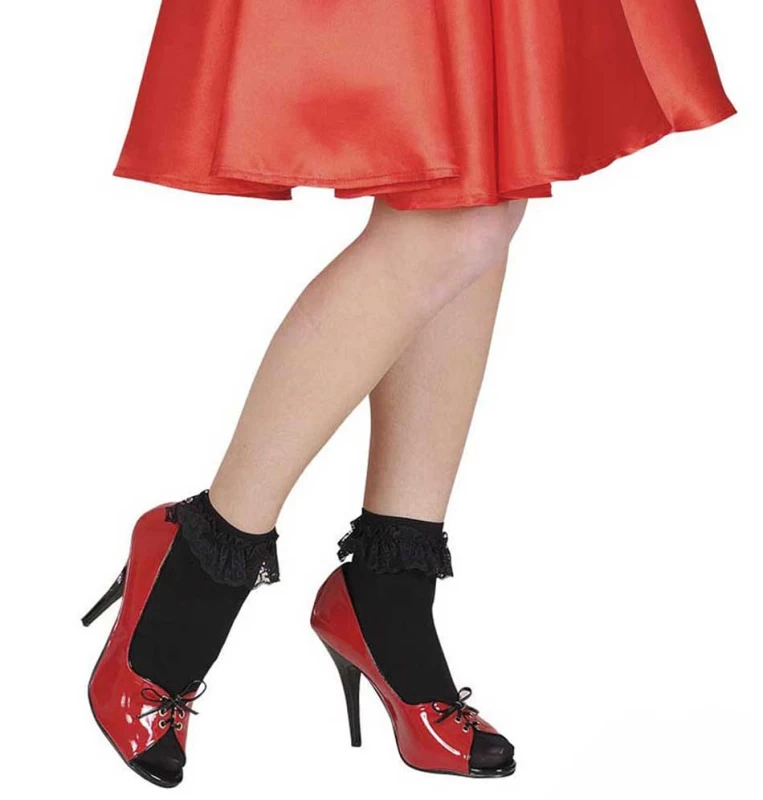 Αποκριάτικο Αξεσουάρ Κάλτσες Σοσόνια Μαύρες με Δαντέλα 312877 (Preview 1)