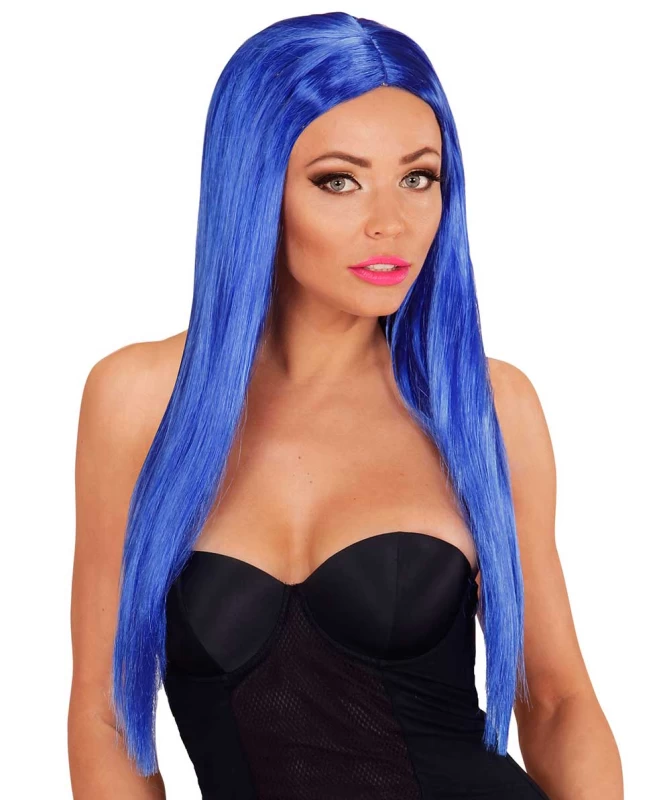 Αποκριάτικη Περούκα Glamour Μπλέ 311976 (Preview 2)