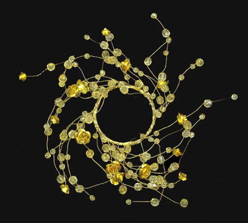 Χριστουγεννιάτικο Στεφάνι Κηροπηγίου 20cm 231997 (Preview 1)