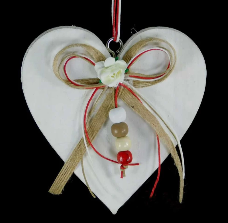 Χριστουγεννιάτικο Στολίδι Καρδιά 11cm 232228b (Preview 1)