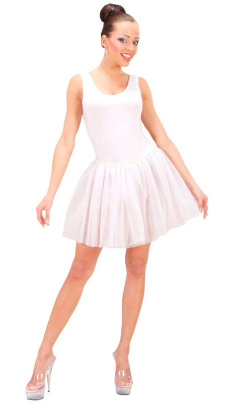 Αποκριάτικη Φούστα Ενηλίκων Tutu Άσπρη 1747W - 311917 (Preview 2)