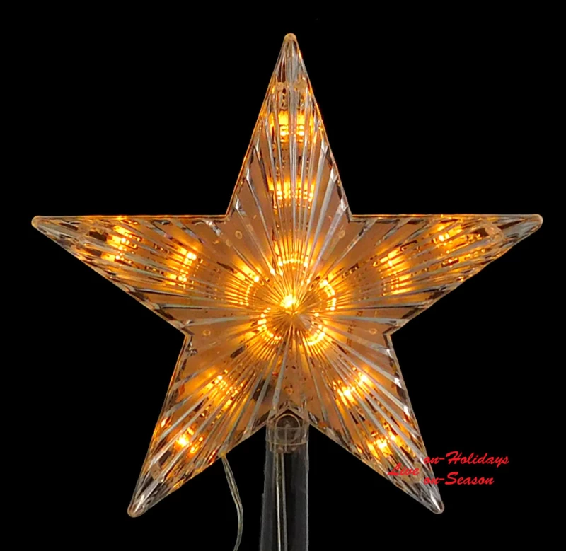 Χριστουγεννιάτικη Κορυφή Δέντρου Φωτιζόμενη Led Warm 21.5cm 60238 (Preview 2)