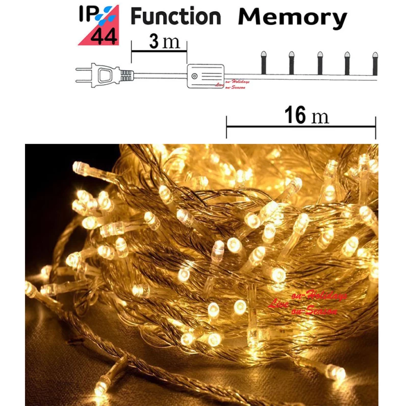 800 LED S/Extra Warm White 16.0m 261387 - IP44  (Preview 2)