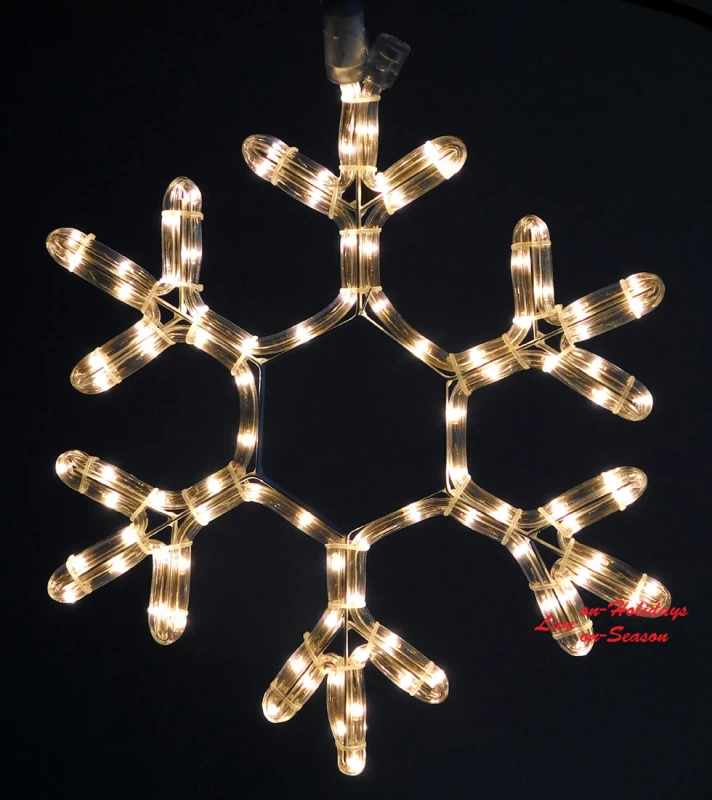 Νιφάδα Φωτοσωλήνα Λευκή με Πρόγραμμα 37cm 233481 - IP44  (Preview 1)