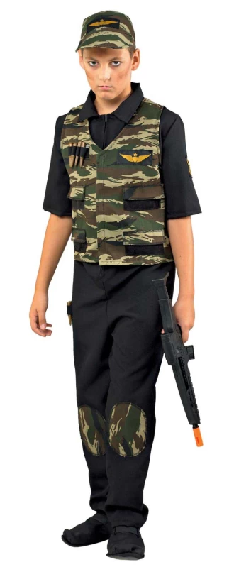  Αποκριάτικη Στολή Κομμάντο Deluxe 394 - 39400 (Preview 1)