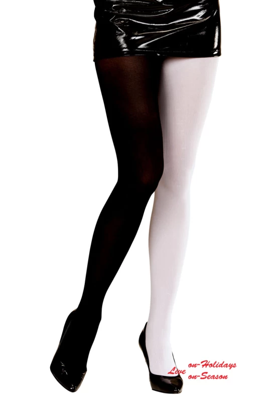 Καλσόν Δίχρωμο Άσπρο Μαύρο 40 DEN 315946 (Preview 3)