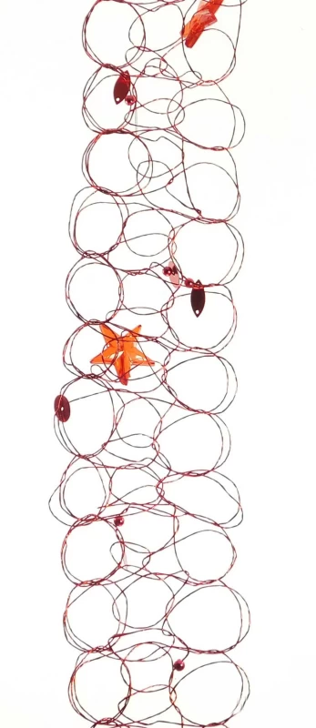 Χριστουγεννιάτικη Διακοσμητική Γιρλάντα Κόκκινη 170cm 9782817 (Preview 1)