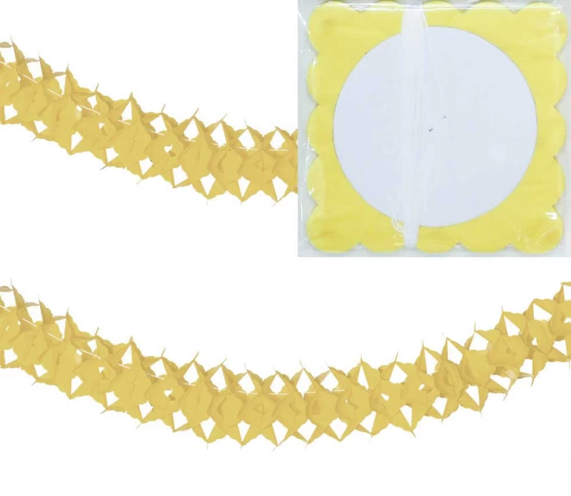 Αποκριάτικος Στολισμός Γιρλάντα 4m 315421f - Κίτρινο (Preview 1)