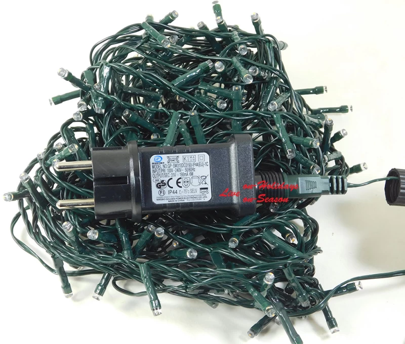 180 LED G/Clear Χριστουγεννιάτικα Λαμπάκια με Πρόγραμμα 9m 235833 - IP44  (Preview 3)