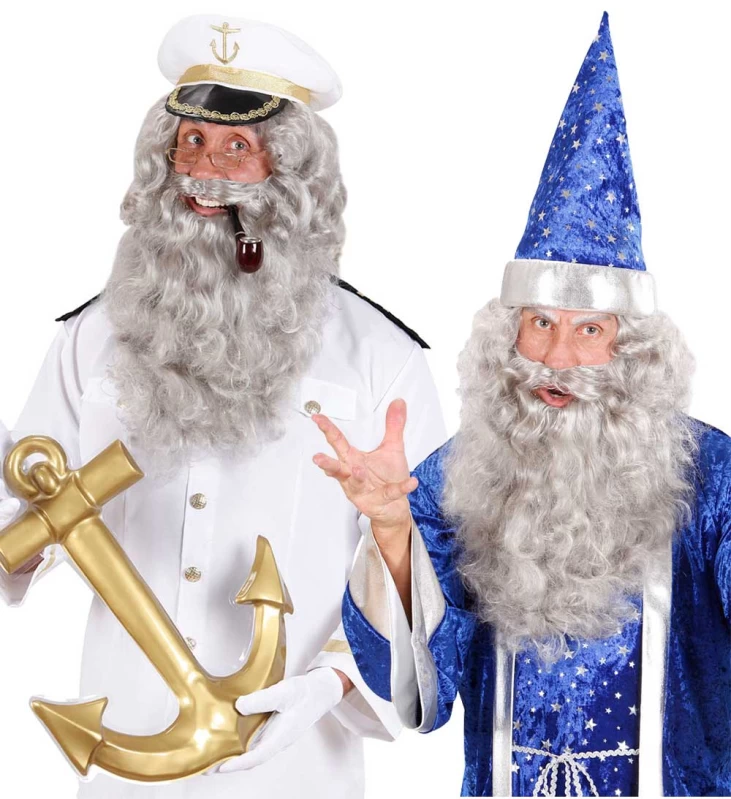 Αποκριάτικο Αξεσουάρ Γενειάδα Γκρί 317115 (Preview 1)