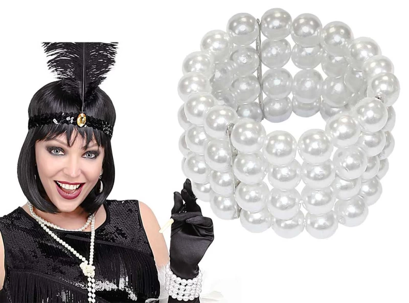 Αποκριάτικο Αξεσουάρ Βραχιόλι με Πέρλες 07785 (Preview 1)