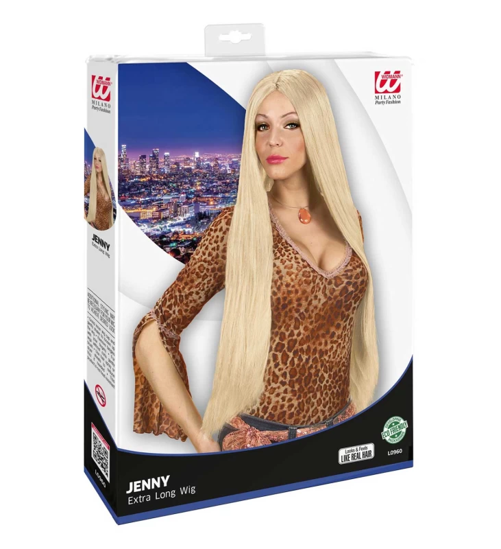 Αποκριάτικη Ξανθιά Περούκα Extra Long 75cm 317229 (Preview 3)
