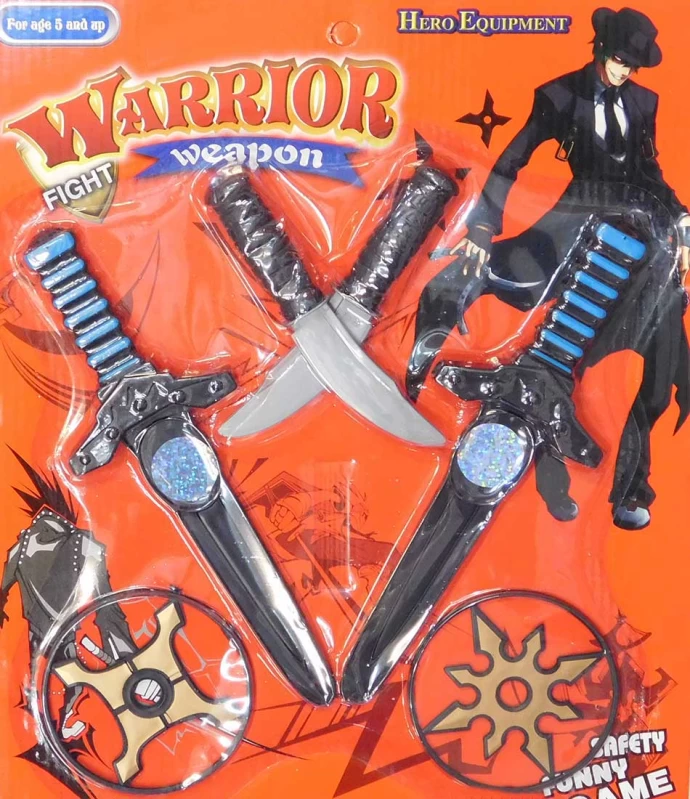 Αποκριάτικο Σετ 6 τεμάχια Όπλα Νίντζα 317704 (Preview 1)