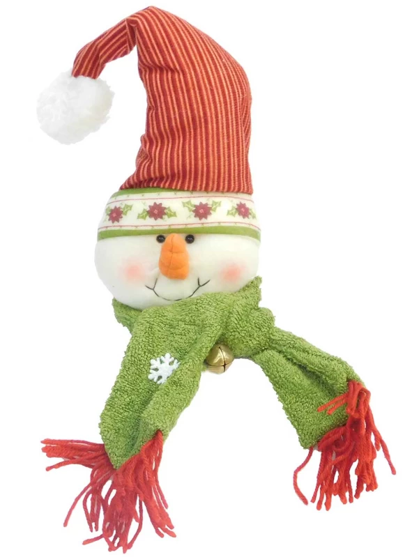 Χριστουγεννιάτικο Στολίδι Λούτρινο Χιονάνθρωπος h37cm 9782381b (Preview 1)