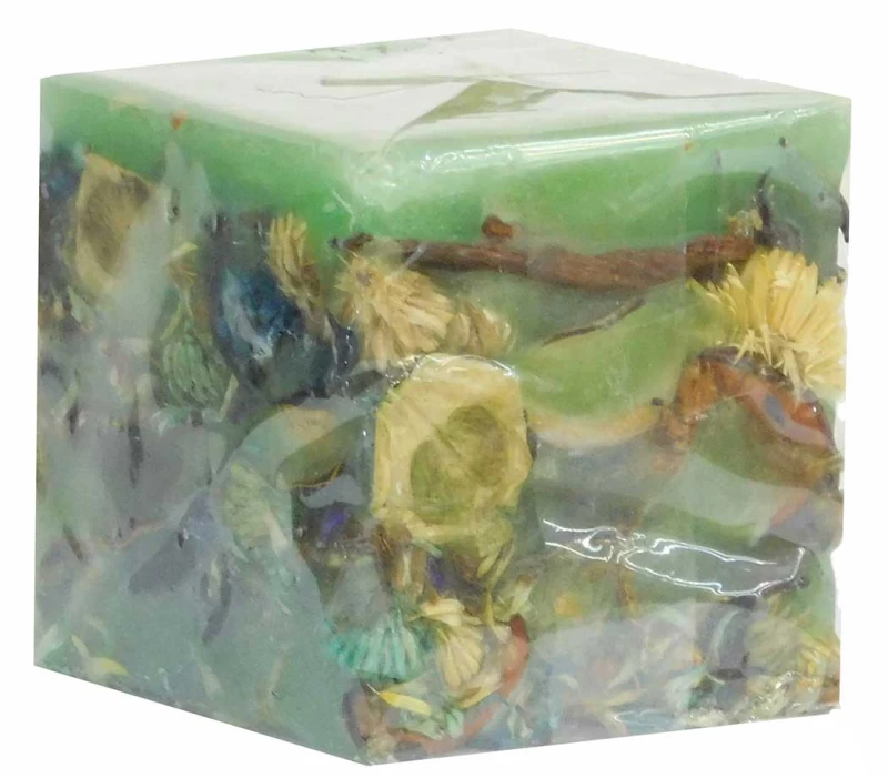 Διακοσμητικό Αρωματικό Κερί με Potpourri 7x7x7cm 126507b (Preview 1)