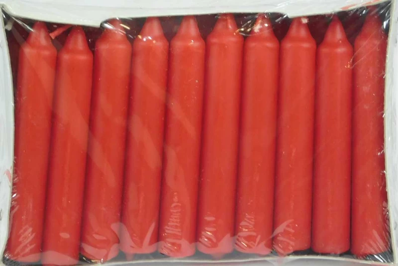 Σετ 20 τεμ. Κεράκια Κόκκινα Ø15mm x h9cm  236927 (Preview 1)