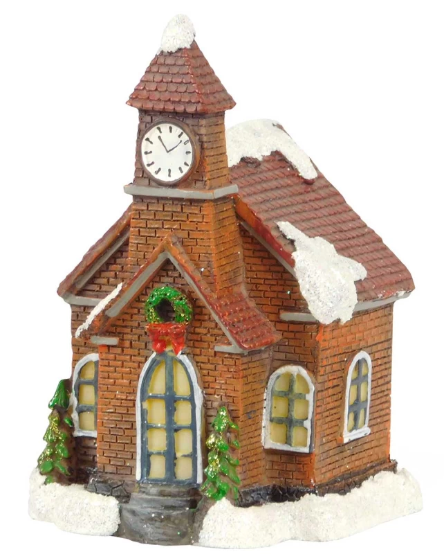  Χριστουγεννιάτικο Σπιτάκι Φωτιζόμενο 317361a (Preview 1)