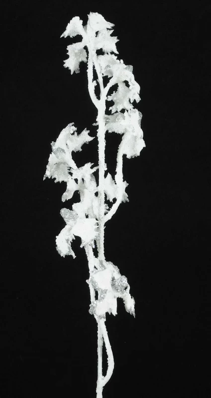 Χριστουγεννιάτικο Άσπρο Κλαδί Χιονέ με Ασημί Γκλίτερ 50426 (Preview 1)