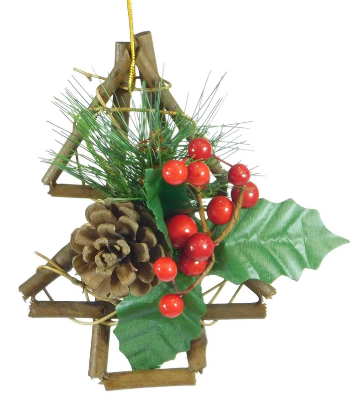 Χριστουγεννιάτικο Στολίδι Δεντράκι Στολισμένο 15cm 237069b (Preview 1)