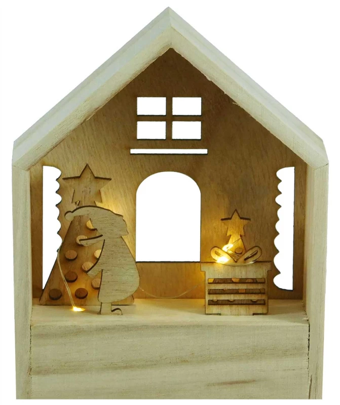 Χριστουγεννιάτικο Διακοσμητικό Σπιτάκι με Φώς 236936 (Preview 1)
