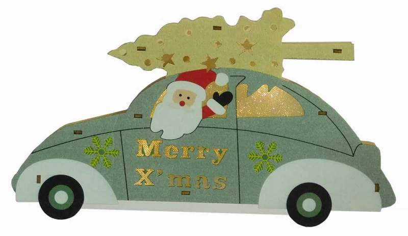 Χριστουγεννιάτικο Διακοσμητικό Αυτοκίνητο με Φώς 236937 (Preview 1)