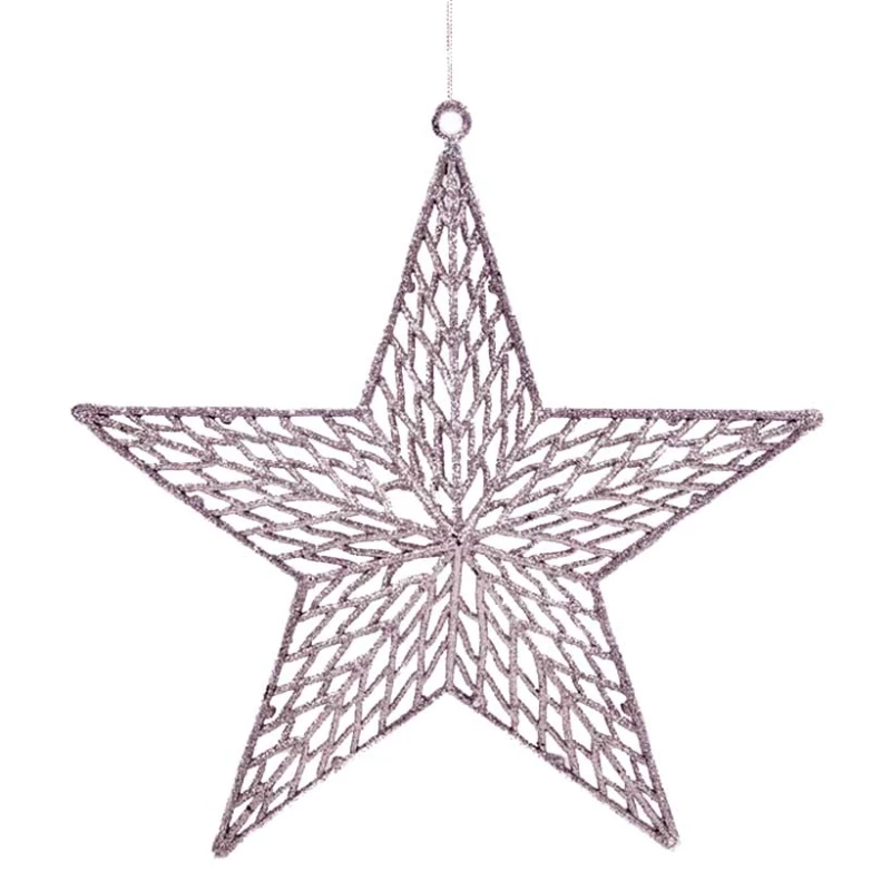 Χριστουγεννιάτικο Στολίδι Αστέρι Ροζέ 28cm 236513d (Preview 1)