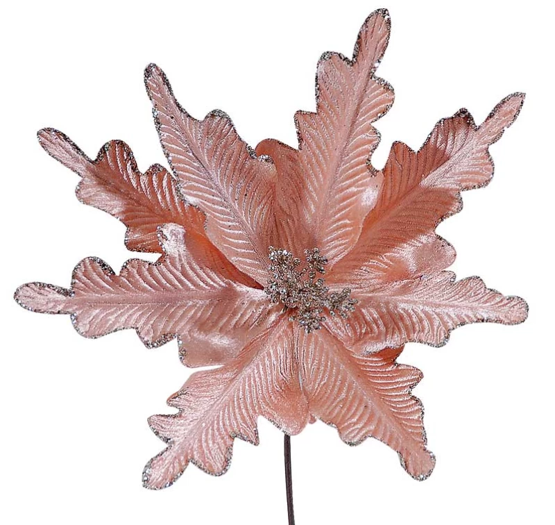 Χριστουγεννιάτικο Λουλούδι Ροζ 29cm 237268 (Preview 1)