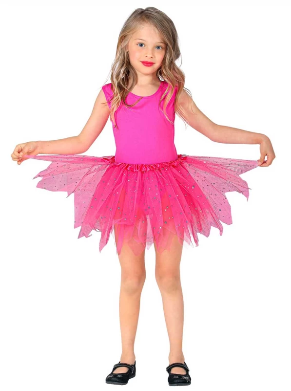 Παιδική Φούστα Tutu Hot Pink με Glitter 317786 (Preview 2)
