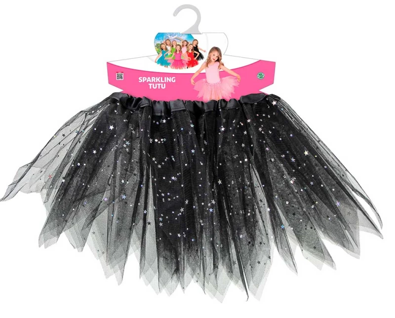 Παιδική Φούστα Tutu Μαύρη με Glitter 317788 (Preview 3)