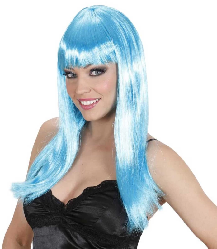 Αποκριάτικη Περούκα Beautiful Γαλάζια b0562 - 317912 (Preview 1)
