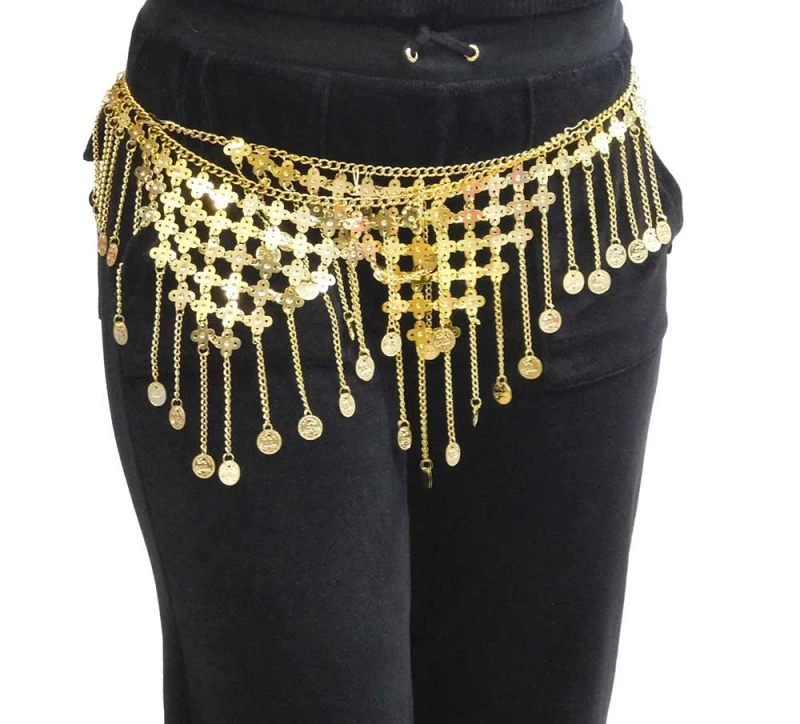 Ζώνη Οριεντάλ Μεταλλική με Φλουριά 314912 (Preview 1)