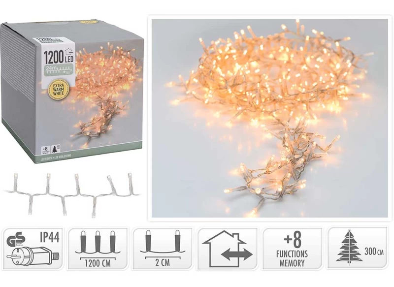 1200 LED S/Extra Warm White 24.0m 261424 - IP44 με Πρόγραμμα και Functions Memory (Preview 2)