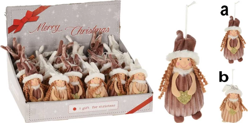 Στολίδι Αγγελάκι Κρεμαστό σε 2 σχέδια 16cm 230087 (Preview 1)