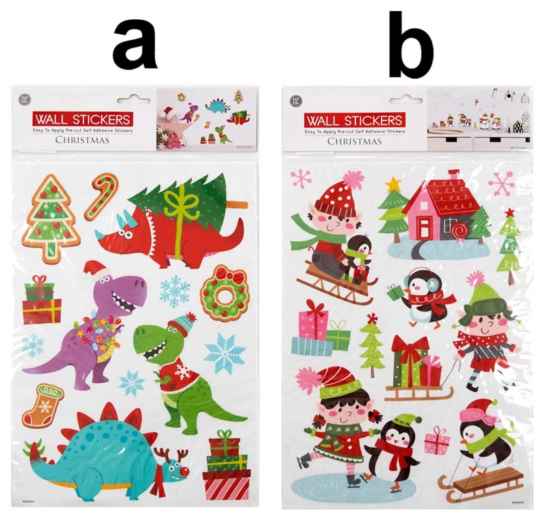 Χριστουγεννιάτικο Αυτοκόλλητα Τοίχου σε 2 σχέδια 237385 (Preview 1)