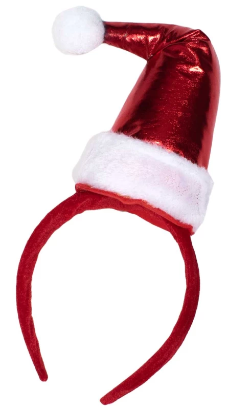 Χριστουγεννιάτικη Στέκα Σκούφος Άγιου Βασίλη Tinsel 237390 (Preview 1)