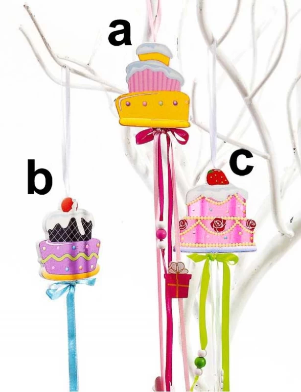 Χριστουγεννιάτικο Στολίδι Cup Cake 35cm σε 3 σχέδια 08140 (Preview 2)