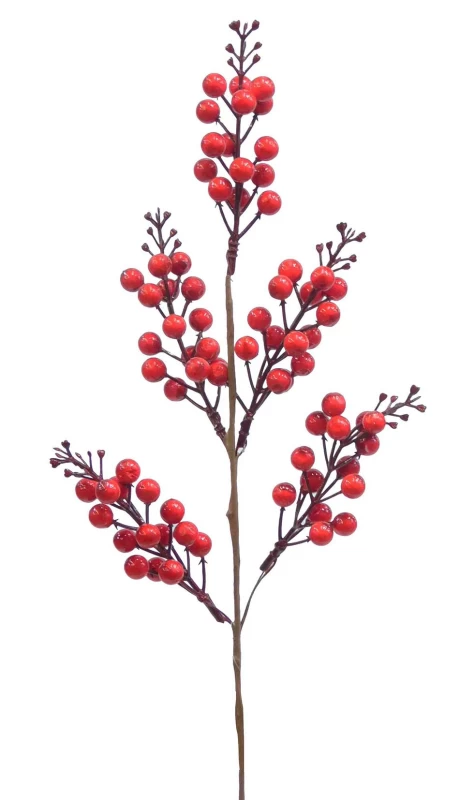 Χριστουγεννιάτικο Κλαδί με Κόκκινα Μπέρι 50cm 237425 (Preview 1)