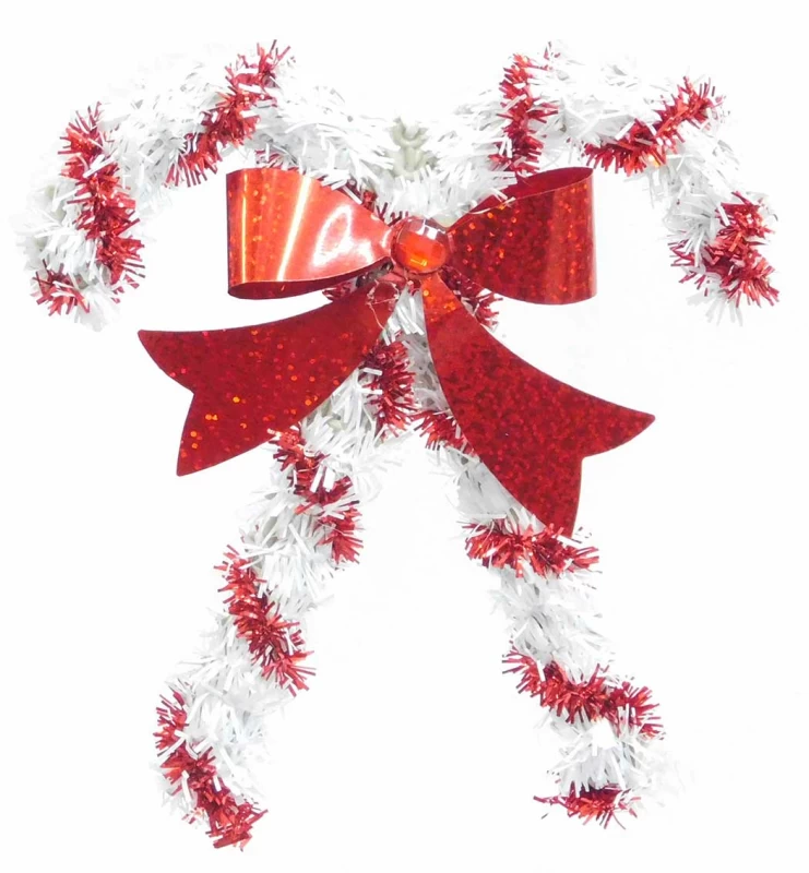 Χριστουγεννιάτικο Στολίδι Μπαστουνάκι Tinsel 16cm 237431b (Preview 1)