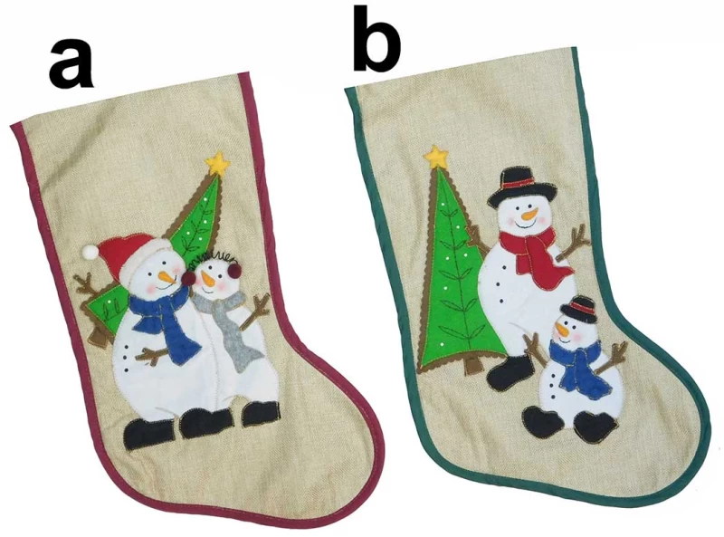 Χριστουγεννιάτικη Κάλτσα με Παράσταση σε 2 σχέδια 47cm 237474 (Preview 1)