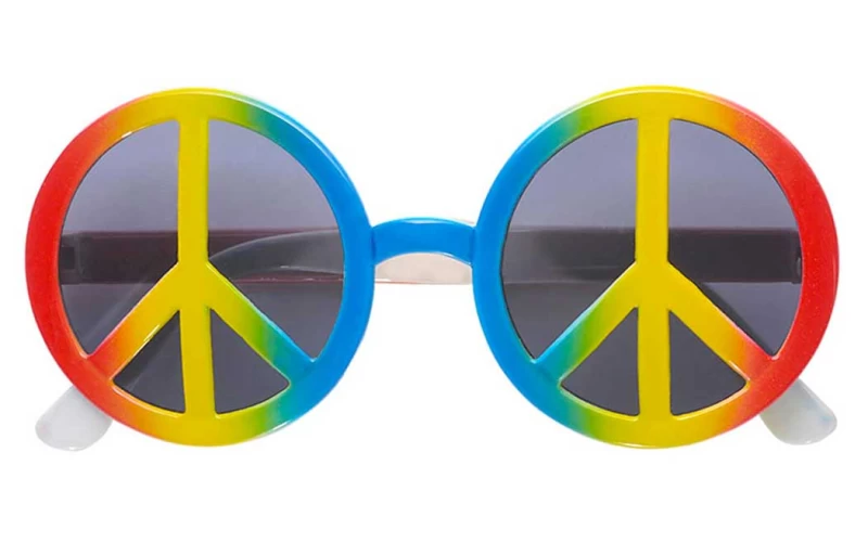 Αποκριάτικα Στρογγυλά Γυαλιά Χίπη 318025 (Preview 1)