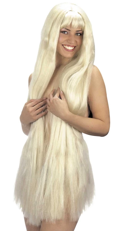 Αποκριάτικη Ξανθιά Περούκα Extra Long 100cm 318076 (Preview 1)