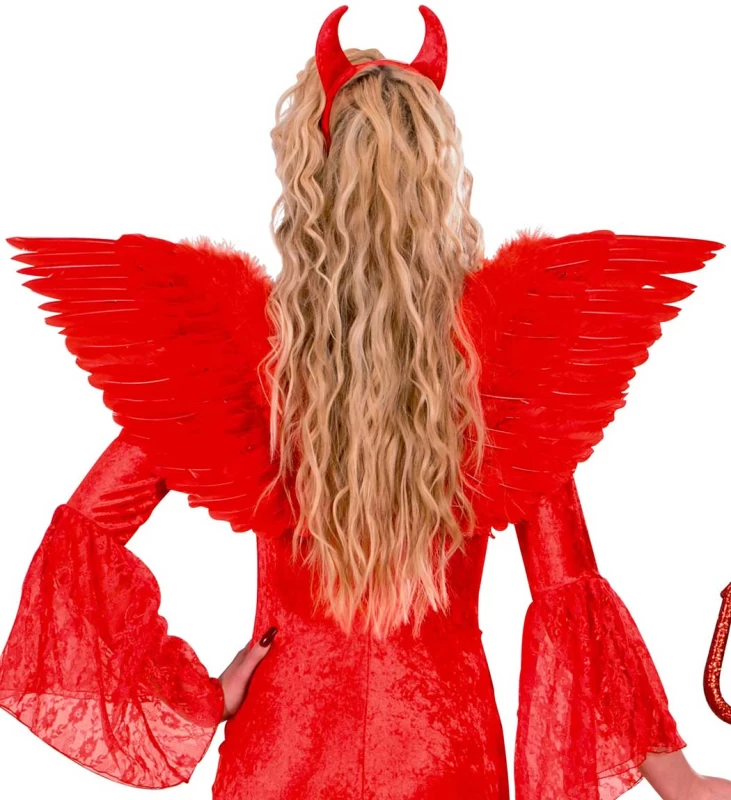 Φτερά Αγγέλου Πούπουλο Κόκκινα 78x36 cm Deluxe 318104 (Preview 3)