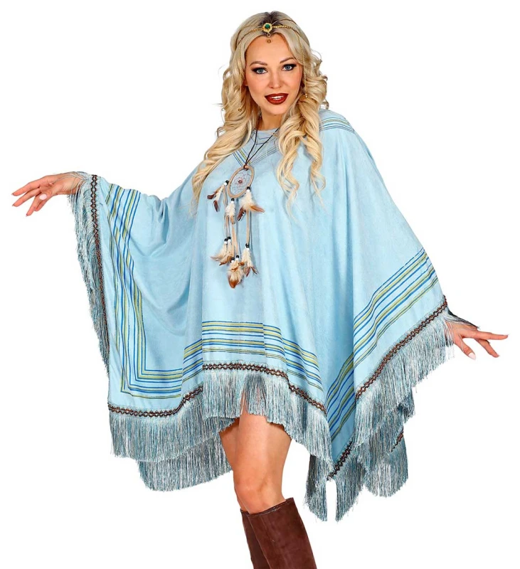 Azure Suede Look Poncho 42932 (Preview 2)
