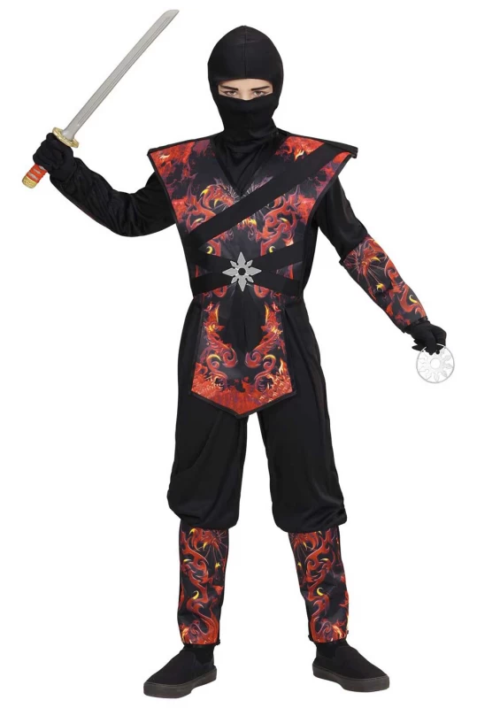 Αποκριάτικη Στολή Νίντζα Δράκος της Φωτιάς 0563 - 318446 (Preview 1)
