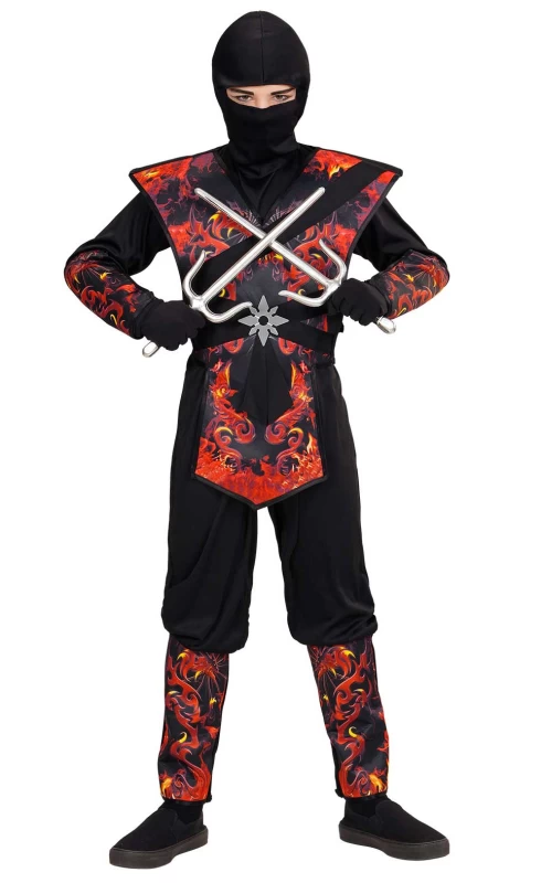Αποκριάτικη Στολή Νίντζα Δράκος της Φωτιάς 0563 - 318446 (Preview 2)