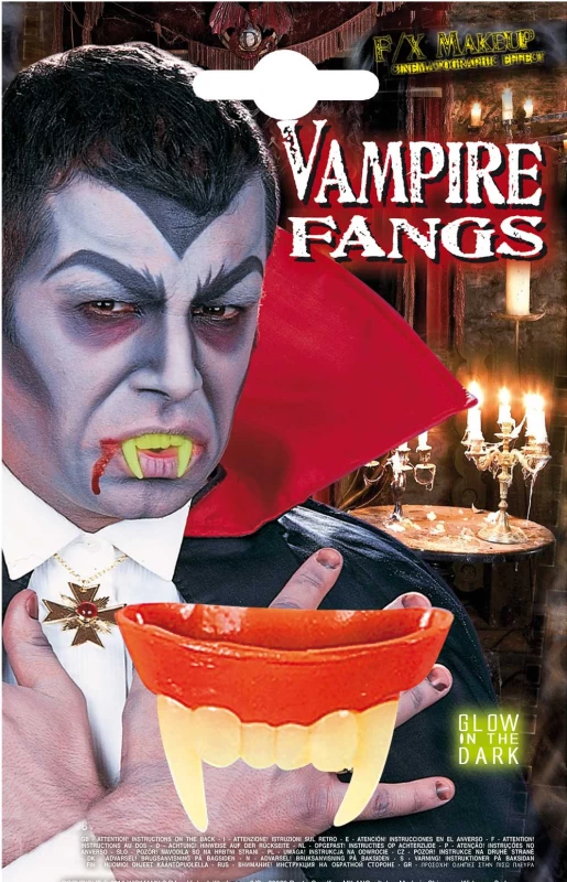 Αποκριάτικα Δόντια Δράκουλα Glow in the Dark 318142 (Preview 1)